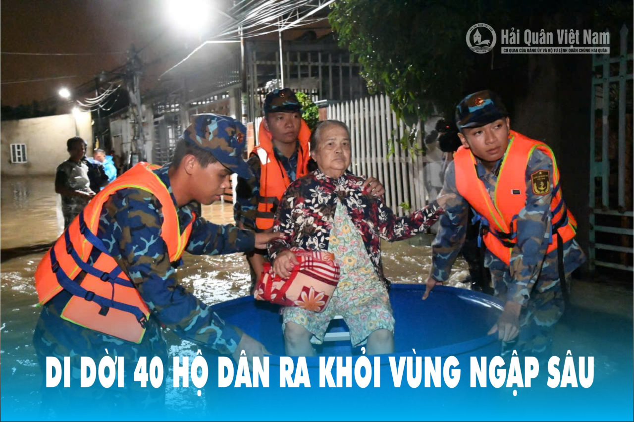 VIDEO: DI DỜI 40 HỘ DÂN RA KHỎI VÙNG NGẬP SÂU