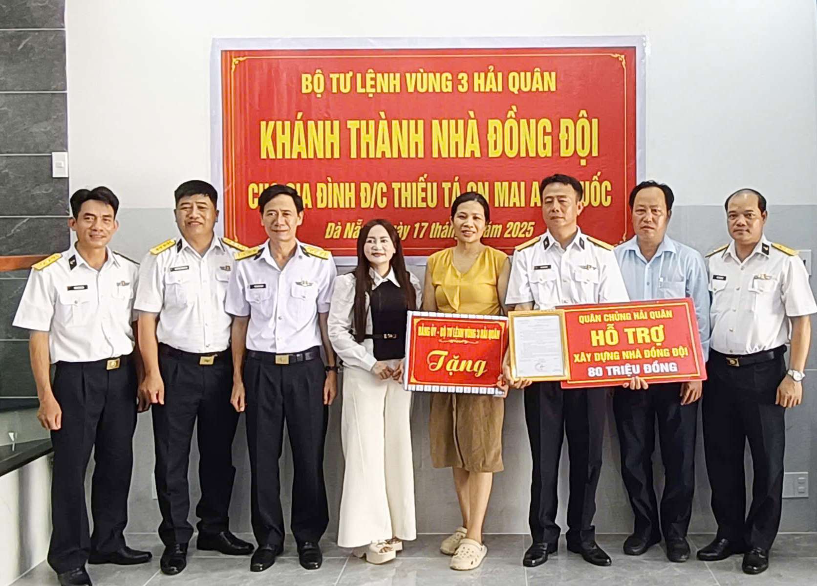 Vùng 3 khánh thành, bàn giao nhà đồng đội tặng quân nhân có hoàn cảnh khó khăn