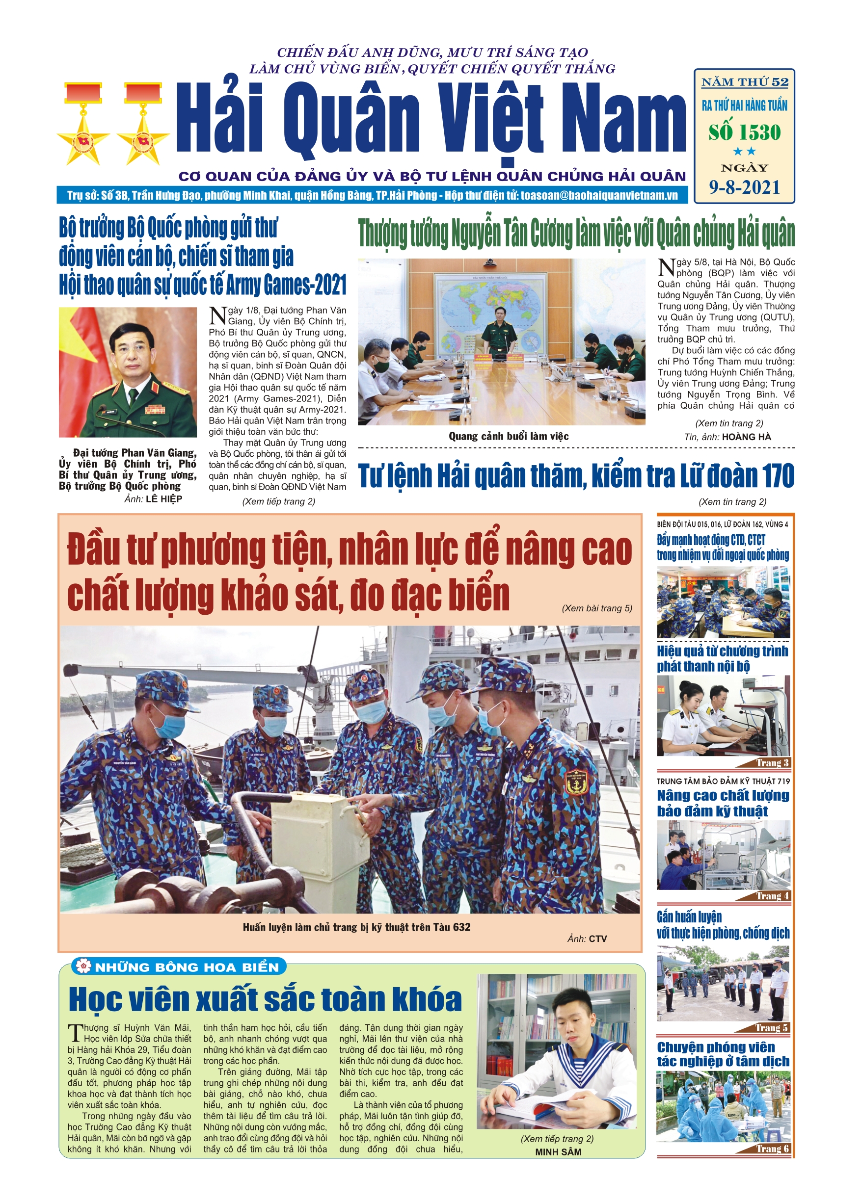 Báo in Hải quân số 1530