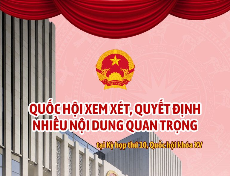Quốc hội xem xét, quyết định nhiều nội dung quan trọng tại Kỳ họp thứ 10