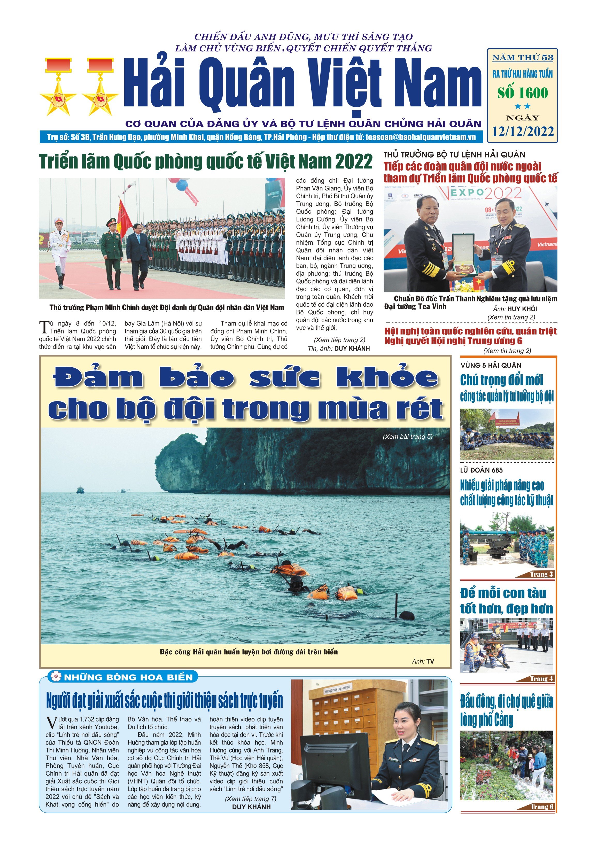 Báo in Hải quân số 1600