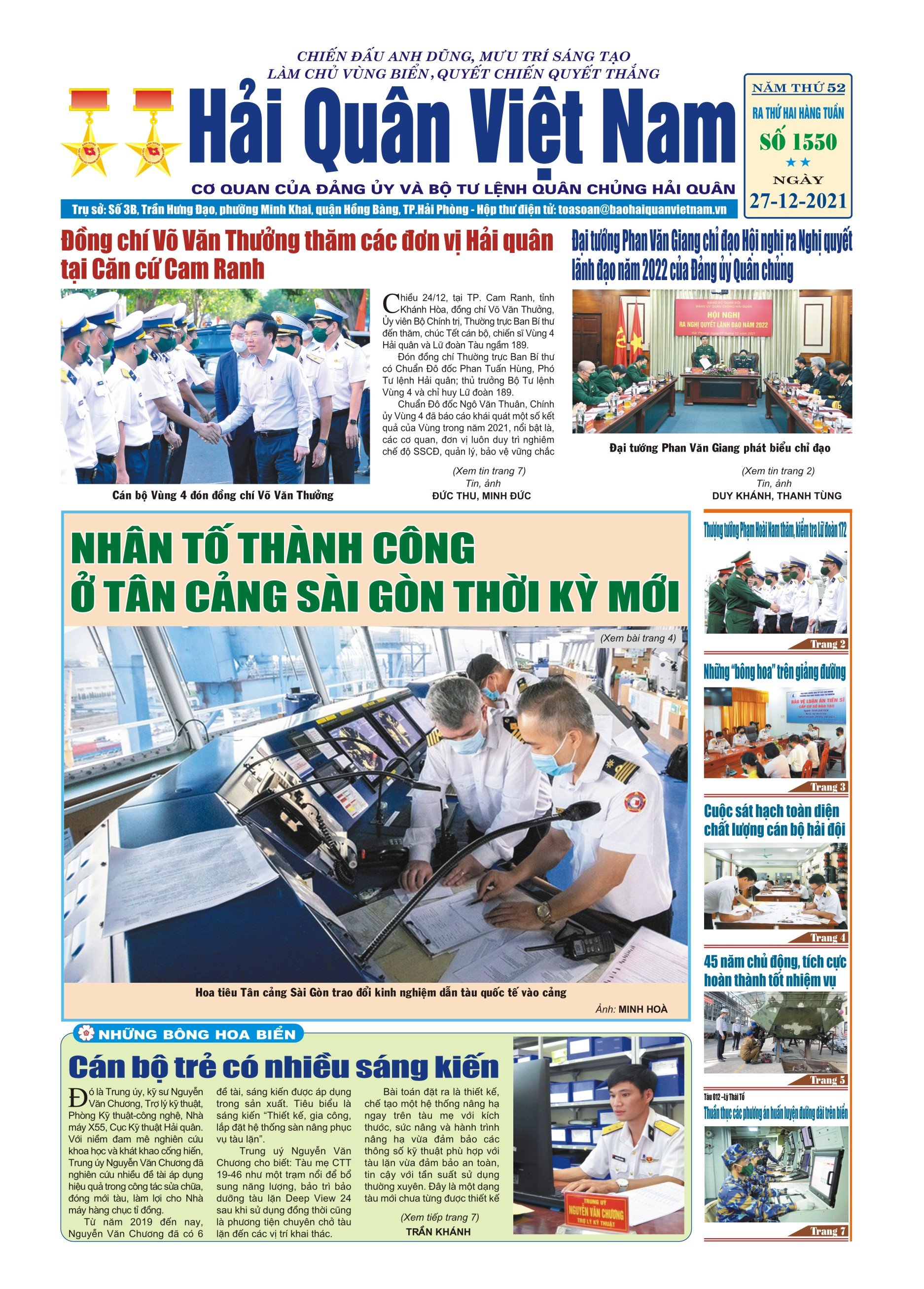 Báo in Hải quân số 1550