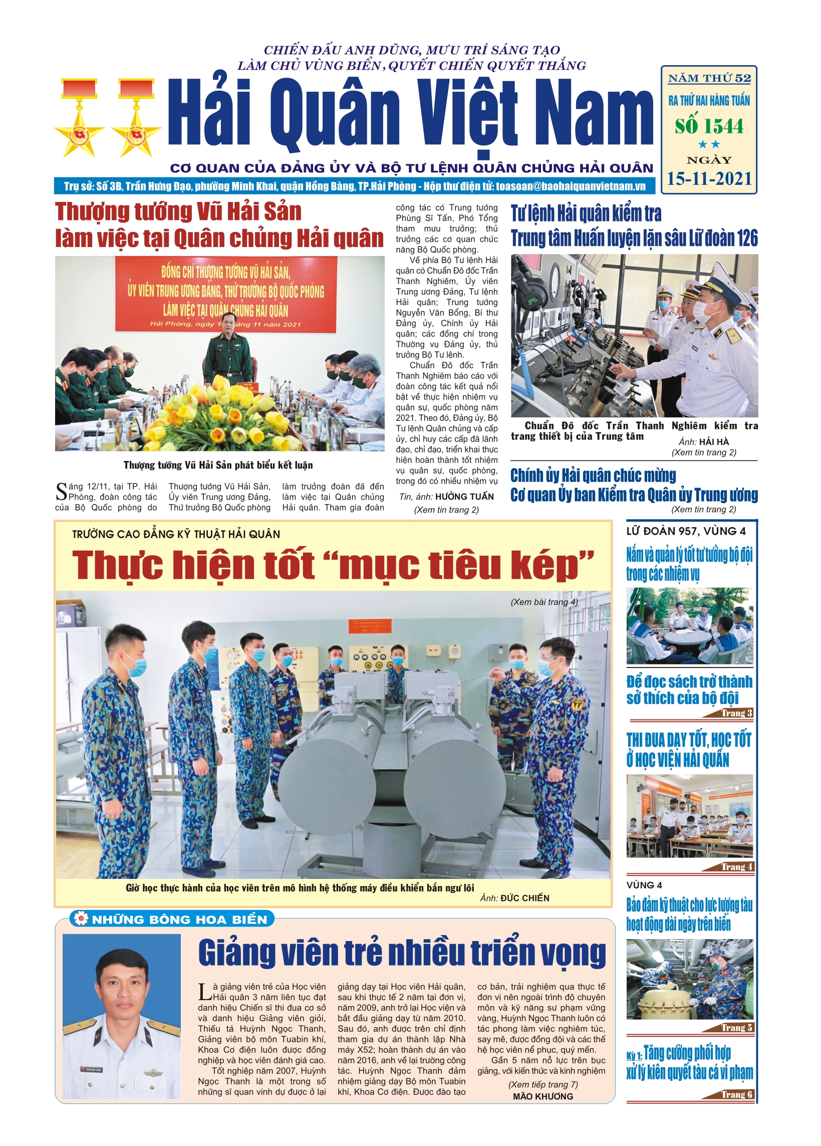 Báo in Hải quân số 1544