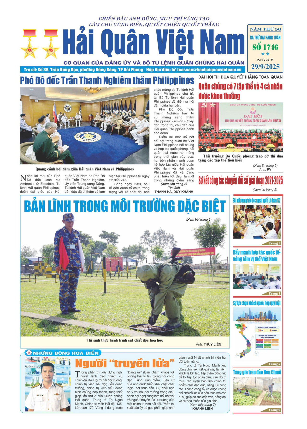 Báo in Hải quân số 1746