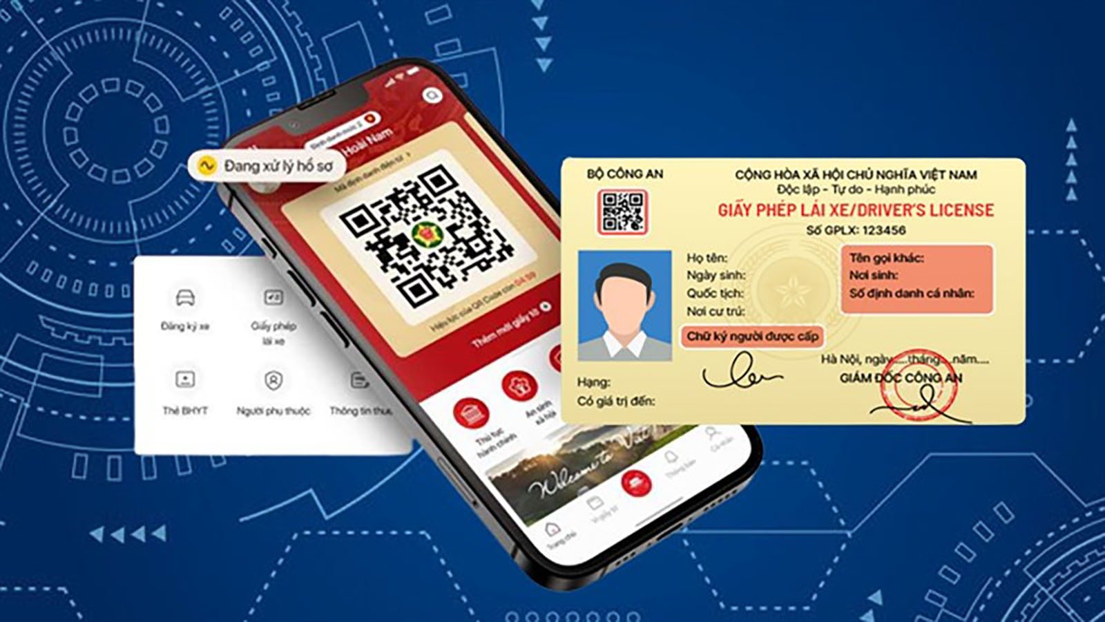 Giấy phép lái xe chưa cập nhật lên VNeID, đọc số bằng sẽ không bị phạt